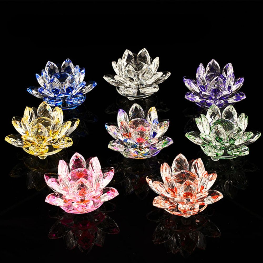 Paper Weight Crystal - 60-140 мм хрустальная фигурка цветка лотоса,