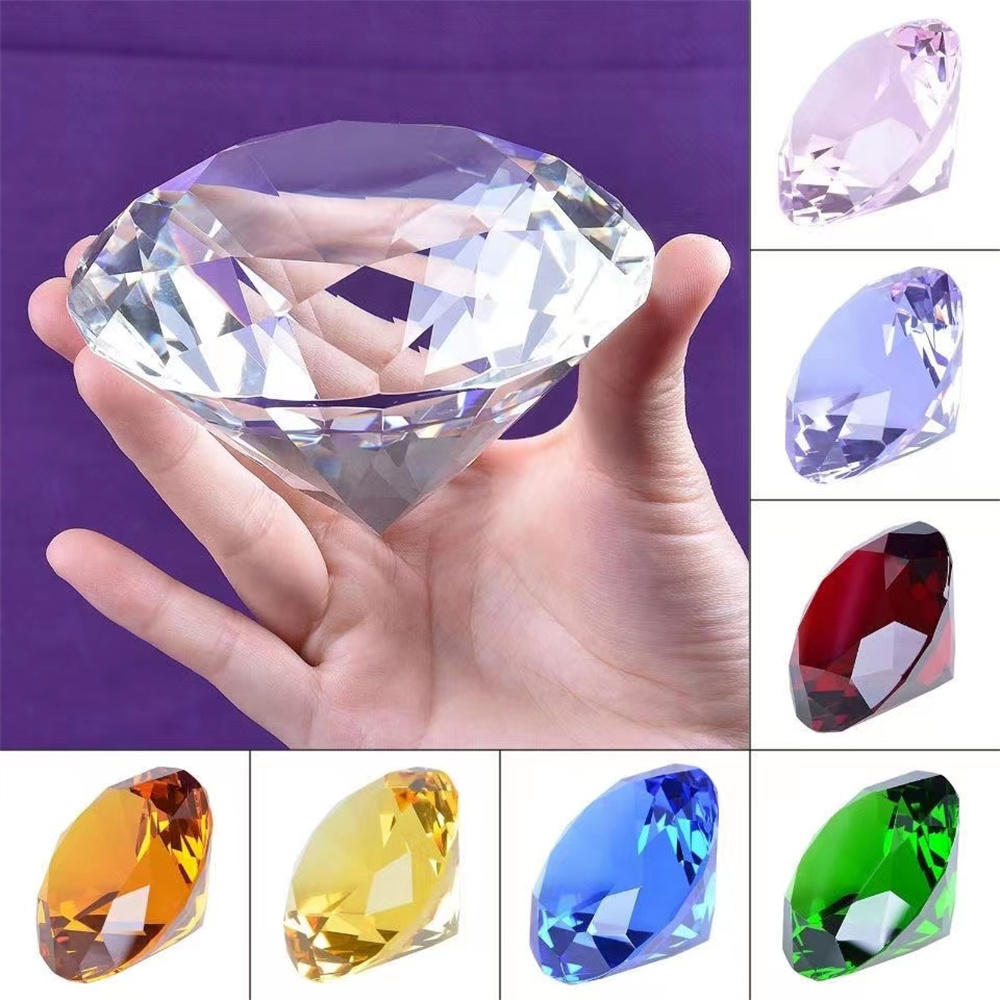 Paper Weight Crystal - 10 цветов Хрустальный бриллиант в форме