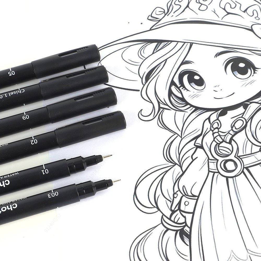 Черные микроручки, 15 размеров – обзор и цена Correction Pen Fine
