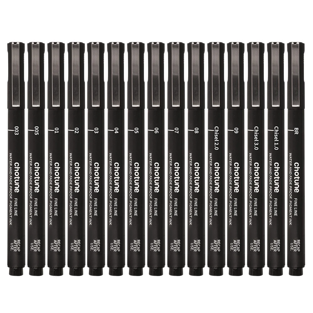 Черные микроручки, 15 размеров – обзор и цена Correction Pen Fine