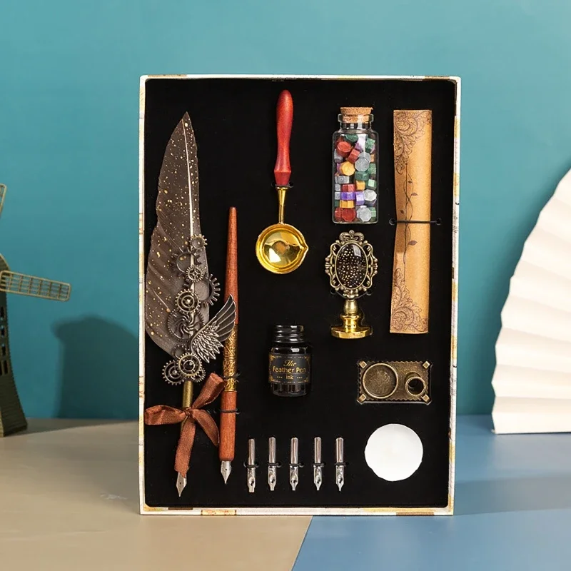 Двойная ручка, антикварный наб – обзор и цена Wax Seal Stamp Set
