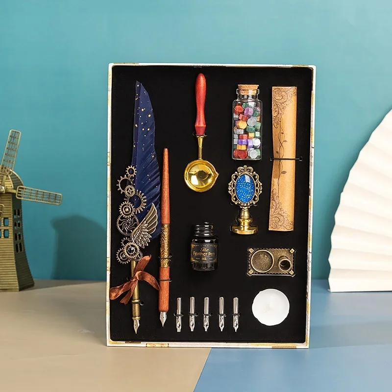 Двойная ручка, антикварный наб – обзор и цена Wax Seal Stamp Set